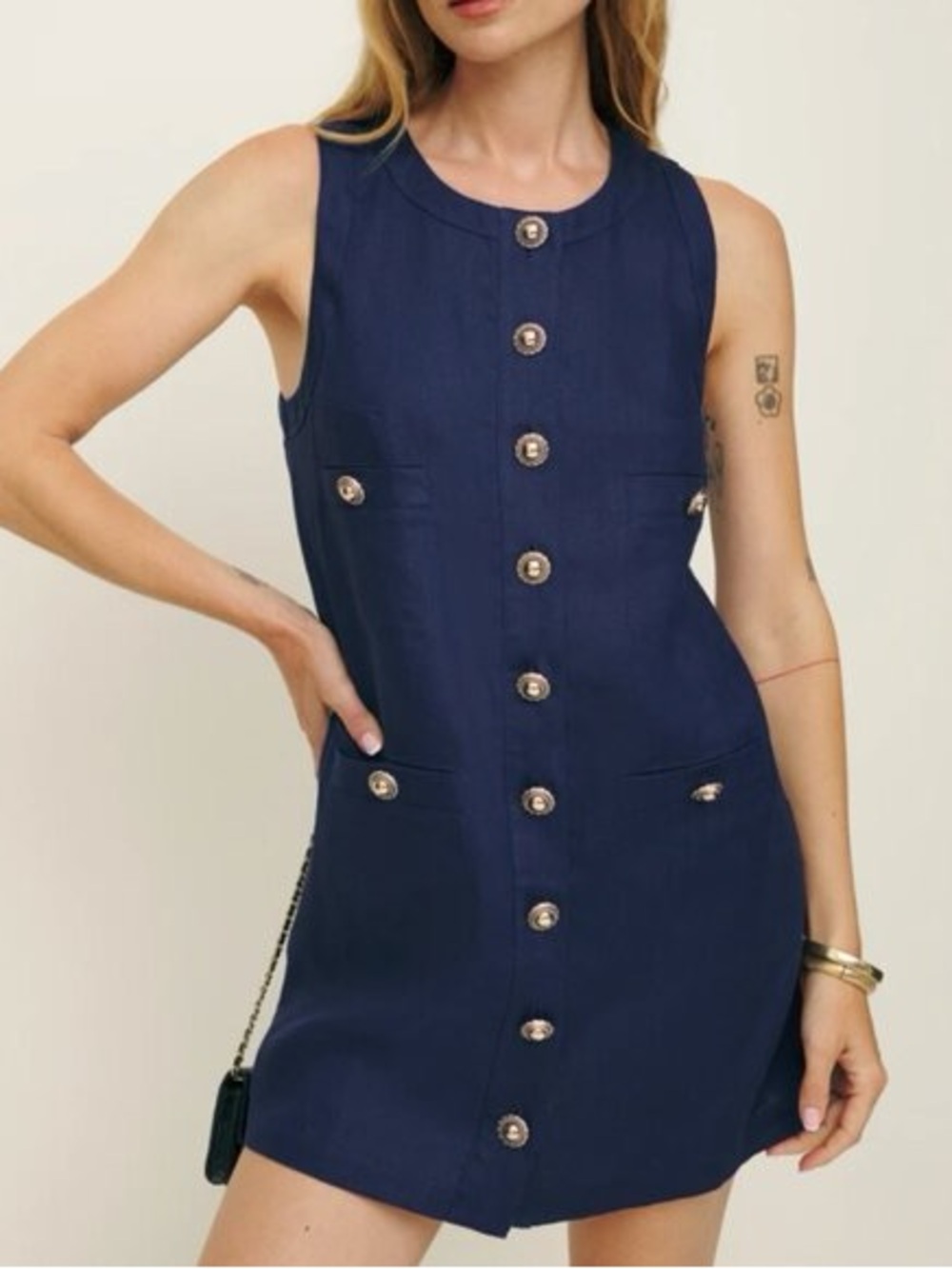 Reformation Tropez Linen Dress Size 4
